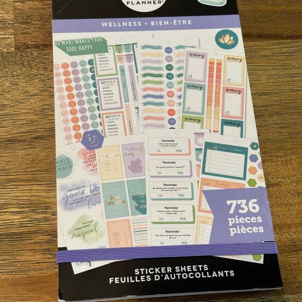 Happy Planner Wellness Stickerbook